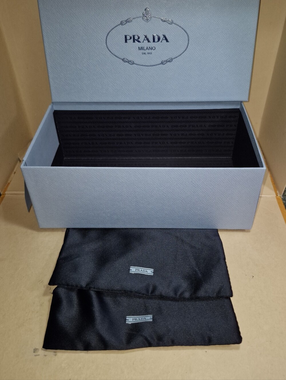 Prada Shoes Empty Box and Dust Bags Great Condition
